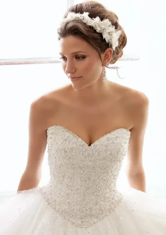 Morilee 5216 #2 White/Silver thumbnail