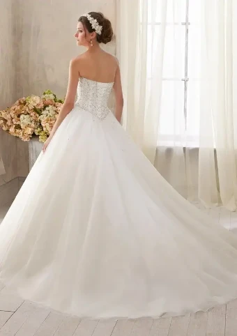 Morilee 5216 #1 White/Silver thumbnail